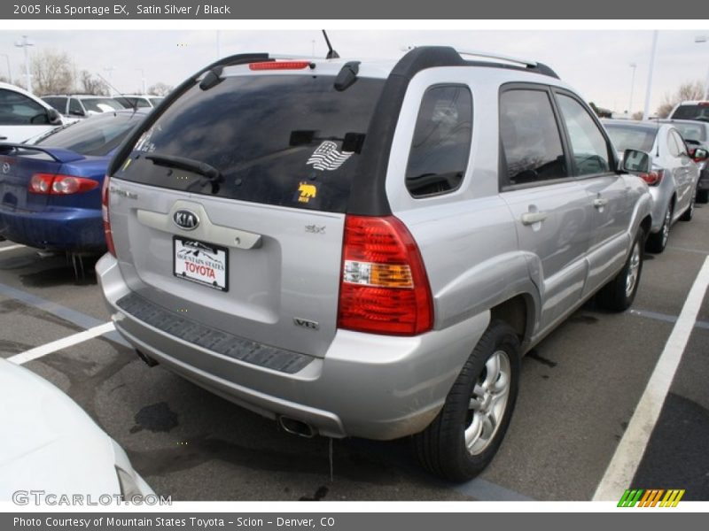 Satin Silver / Black 2005 Kia Sportage EX