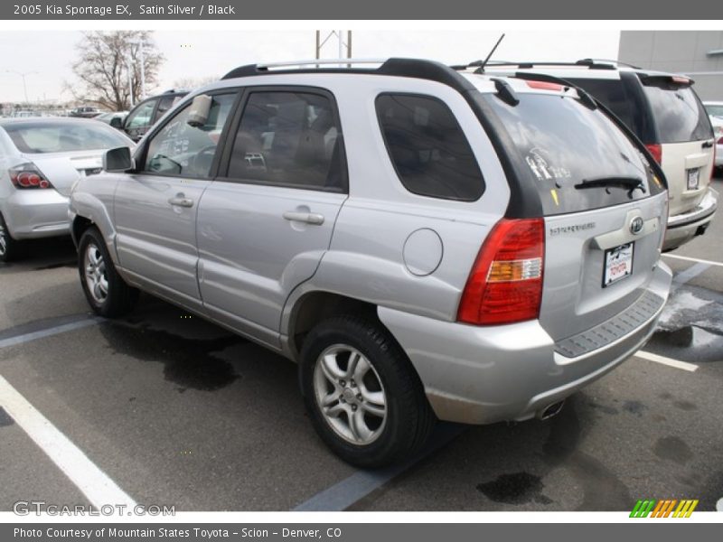 Satin Silver / Black 2005 Kia Sportage EX