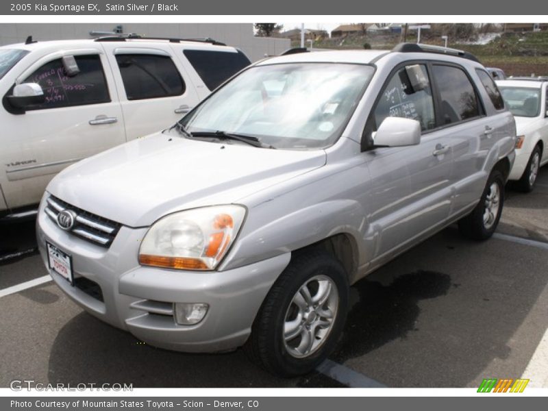 Satin Silver / Black 2005 Kia Sportage EX