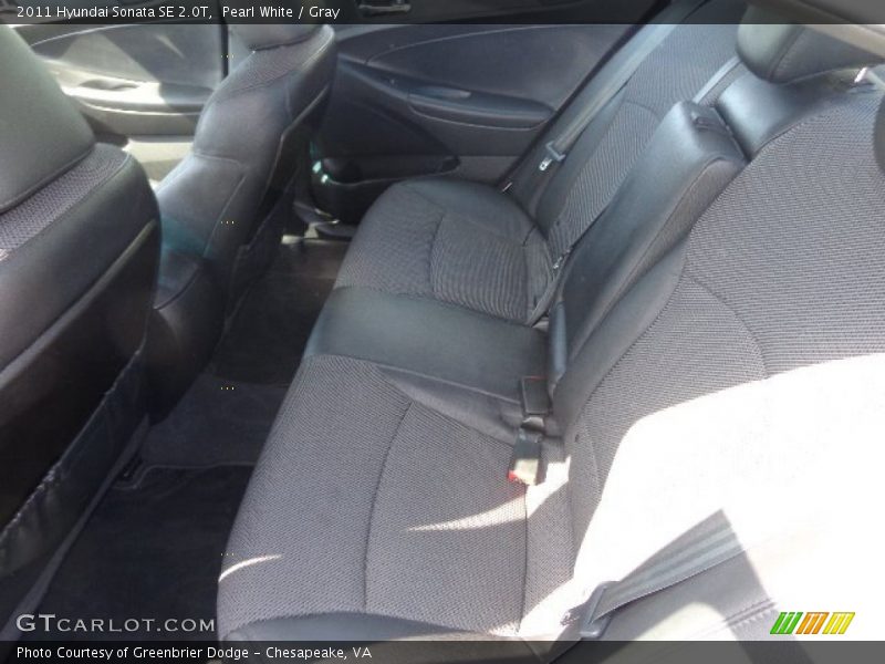 Pearl White / Gray 2011 Hyundai Sonata SE 2.0T