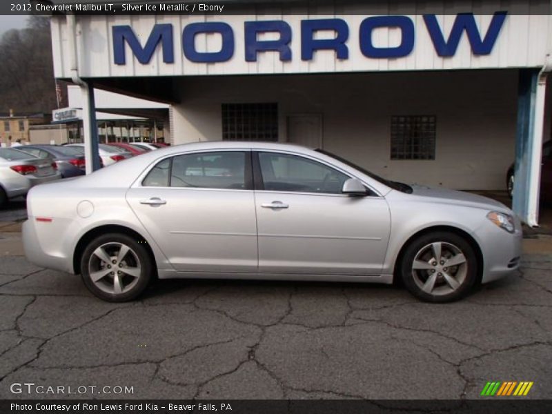 Silver Ice Metallic / Ebony 2012 Chevrolet Malibu LT