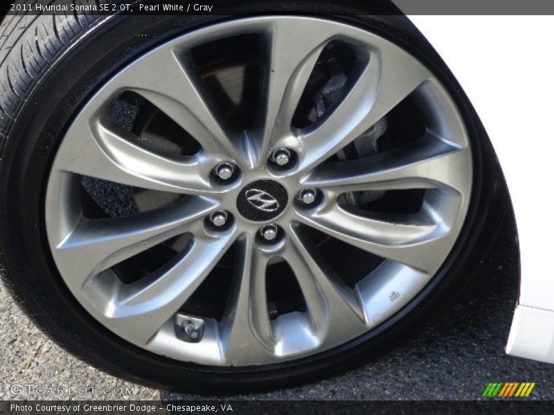 Pearl White / Gray 2011 Hyundai Sonata SE 2.0T