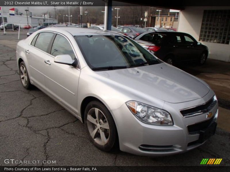 Silver Ice Metallic / Ebony 2012 Chevrolet Malibu LT
