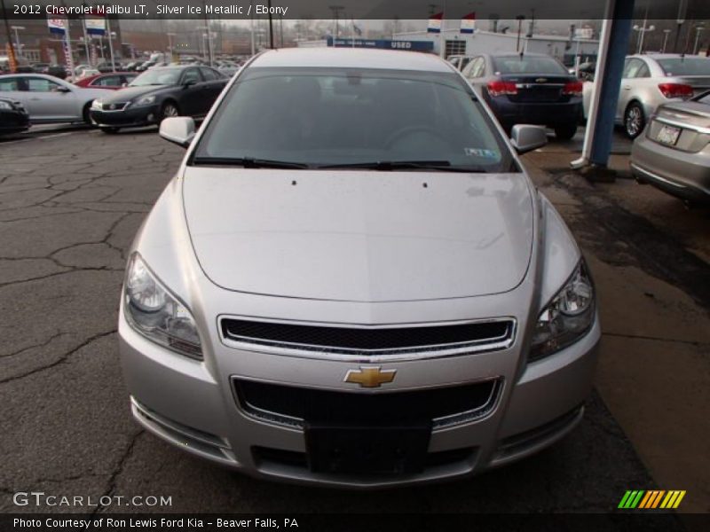 Silver Ice Metallic / Ebony 2012 Chevrolet Malibu LT