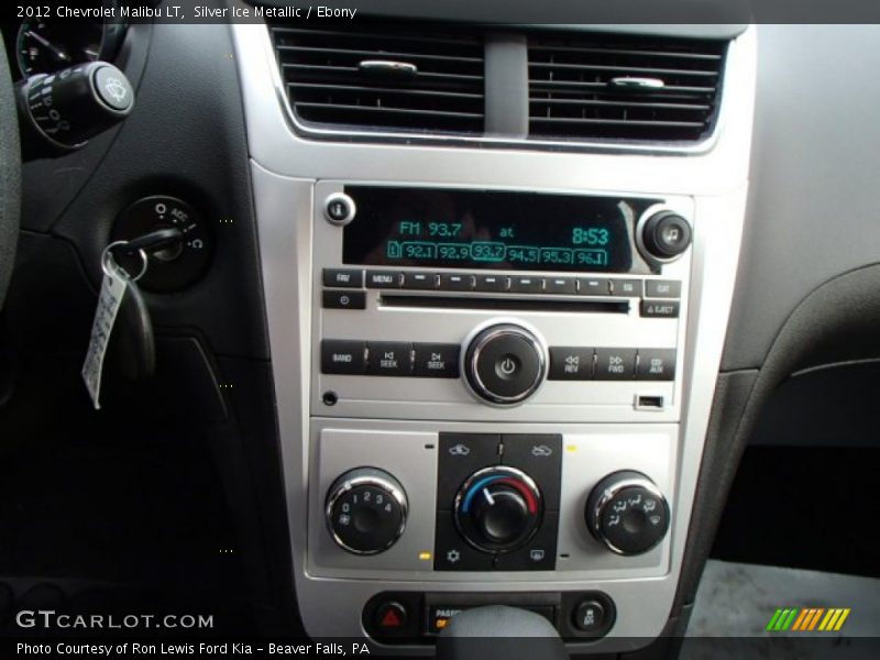 Silver Ice Metallic / Ebony 2012 Chevrolet Malibu LT