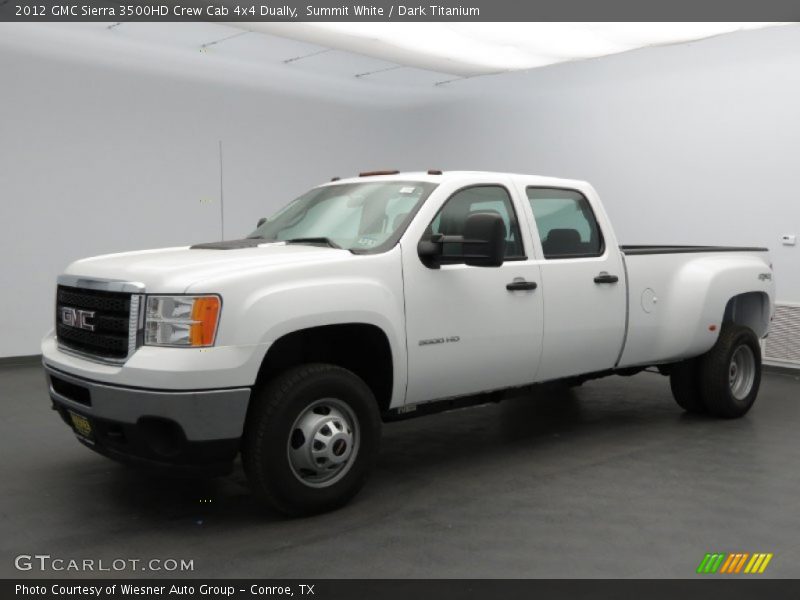 Summit White / Dark Titanium 2012 GMC Sierra 3500HD Crew Cab 4x4 Dually
