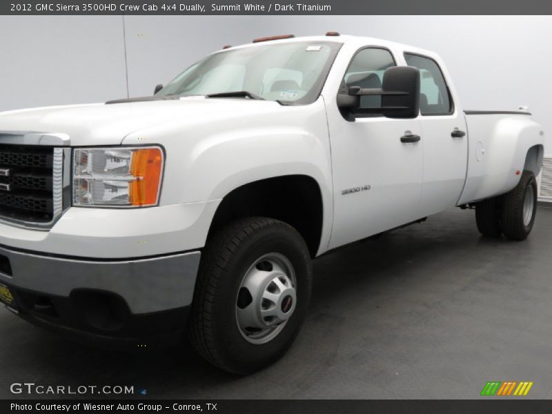 Summit White / Dark Titanium 2012 GMC Sierra 3500HD Crew Cab 4x4 Dually