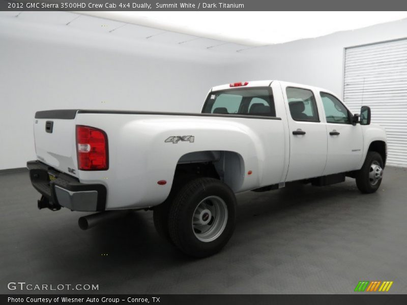 Summit White / Dark Titanium 2012 GMC Sierra 3500HD Crew Cab 4x4 Dually
