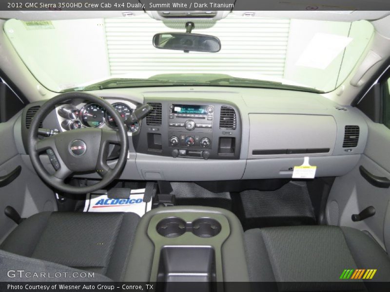 Summit White / Dark Titanium 2012 GMC Sierra 3500HD Crew Cab 4x4 Dually