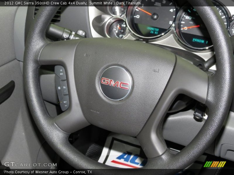 Summit White / Dark Titanium 2012 GMC Sierra 3500HD Crew Cab 4x4 Dually