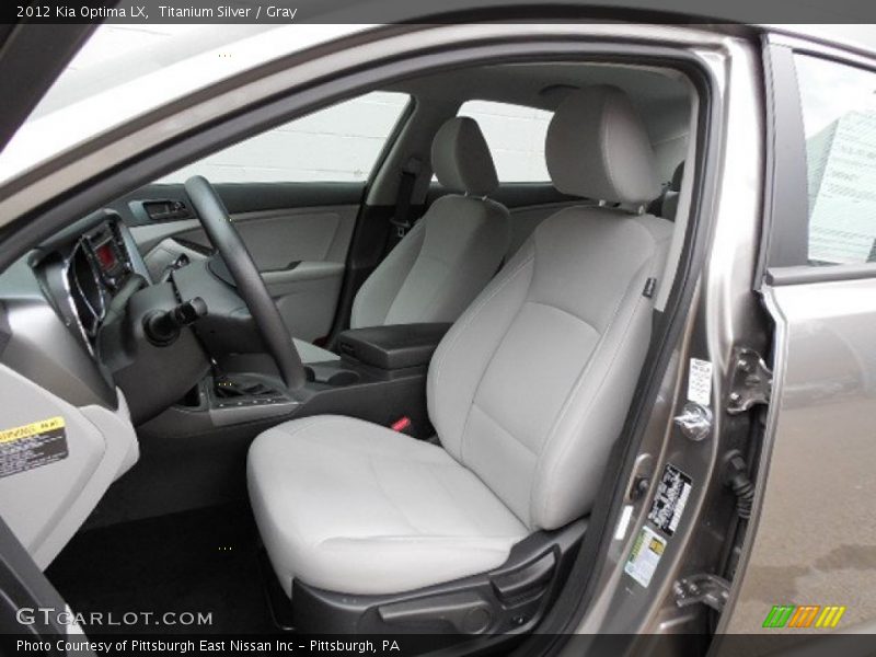 Front Seat of 2012 Optima LX