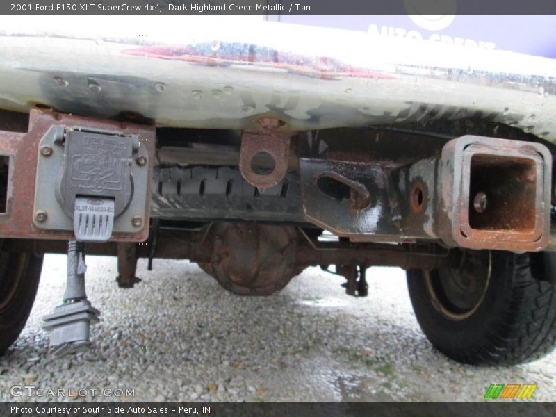 Dark Highland Green Metallic / Tan 2001 Ford F150 XLT SuperCrew 4x4