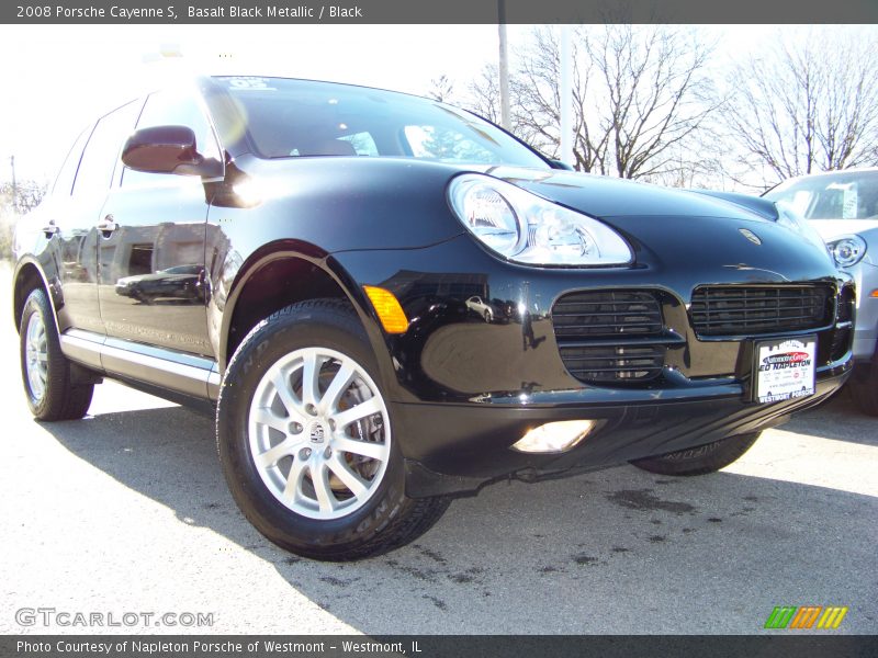 Basalt Black Metallic / Black 2008 Porsche Cayenne S