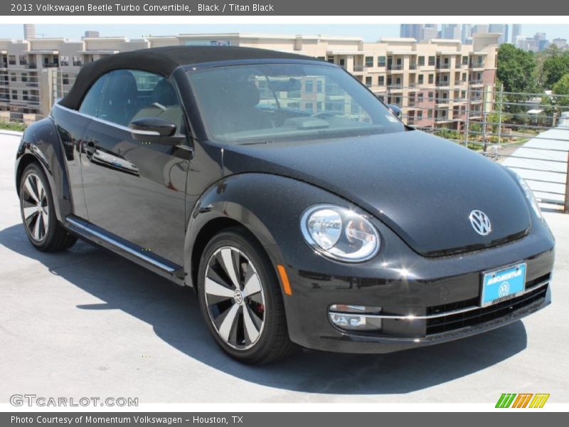 Black / Titan Black 2013 Volkswagen Beetle Turbo Convertible