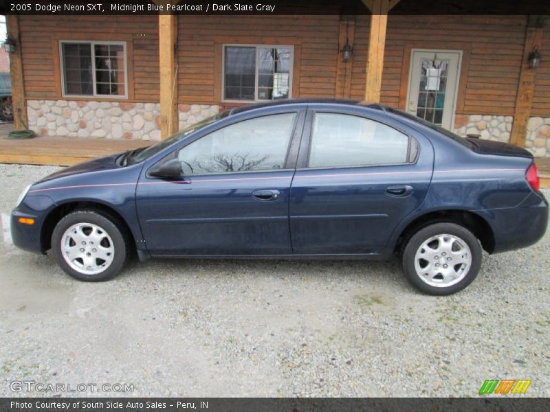 Midnight Blue Pearlcoat / Dark Slate Gray 2005 Dodge Neon SXT