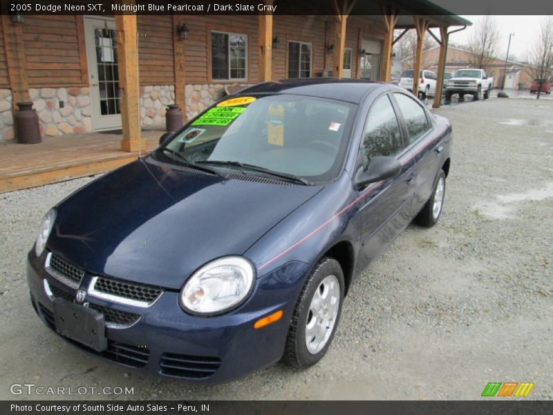 Midnight Blue Pearlcoat / Dark Slate Gray 2005 Dodge Neon SXT