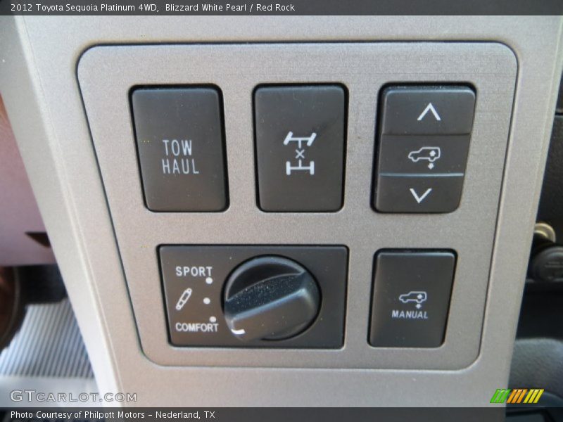 Blizzard White Pearl / Red Rock 2012 Toyota Sequoia Platinum 4WD