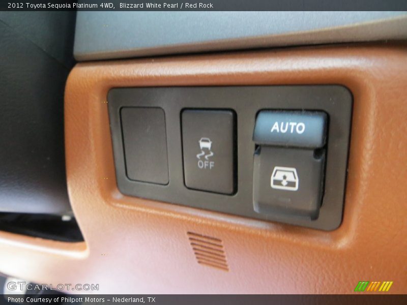 Blizzard White Pearl / Red Rock 2012 Toyota Sequoia Platinum 4WD
