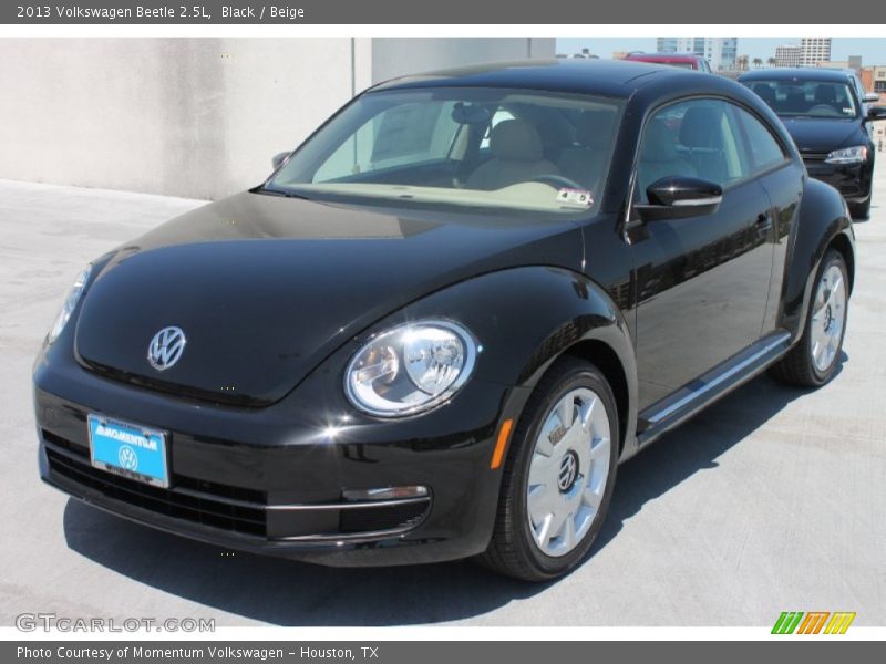 Black / Beige 2013 Volkswagen Beetle 2.5L