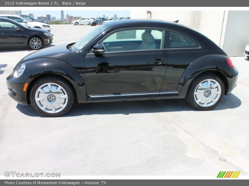 Black / Beige 2013 Volkswagen Beetle 2.5L