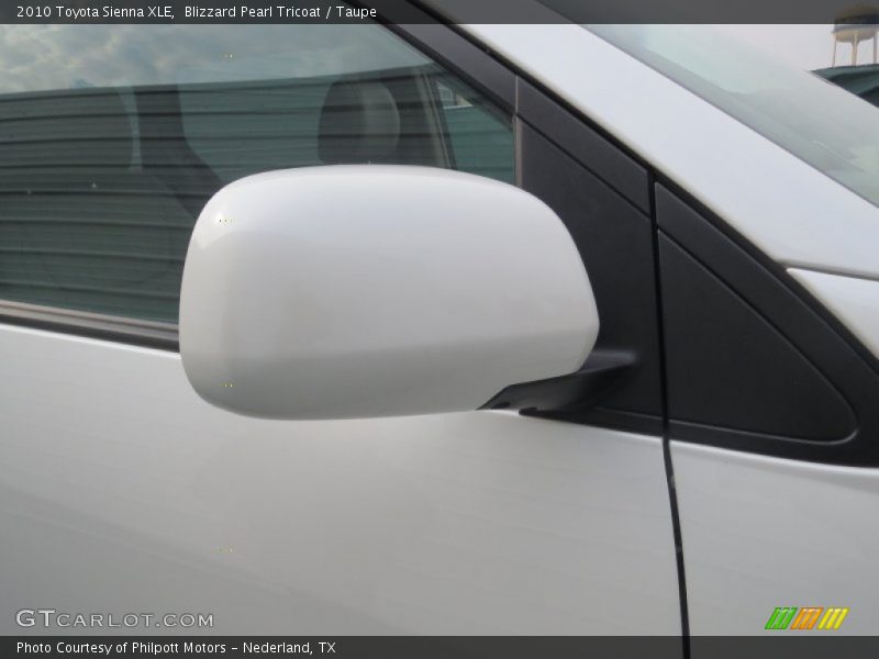 Blizzard Pearl Tricoat / Taupe 2010 Toyota Sienna XLE