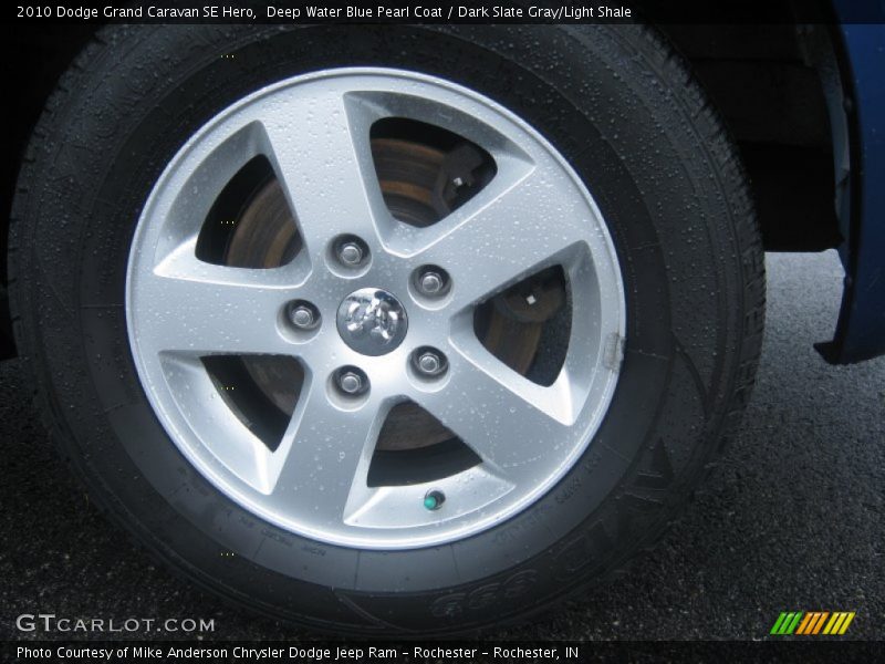Deep Water Blue Pearl Coat / Dark Slate Gray/Light Shale 2010 Dodge Grand Caravan SE Hero