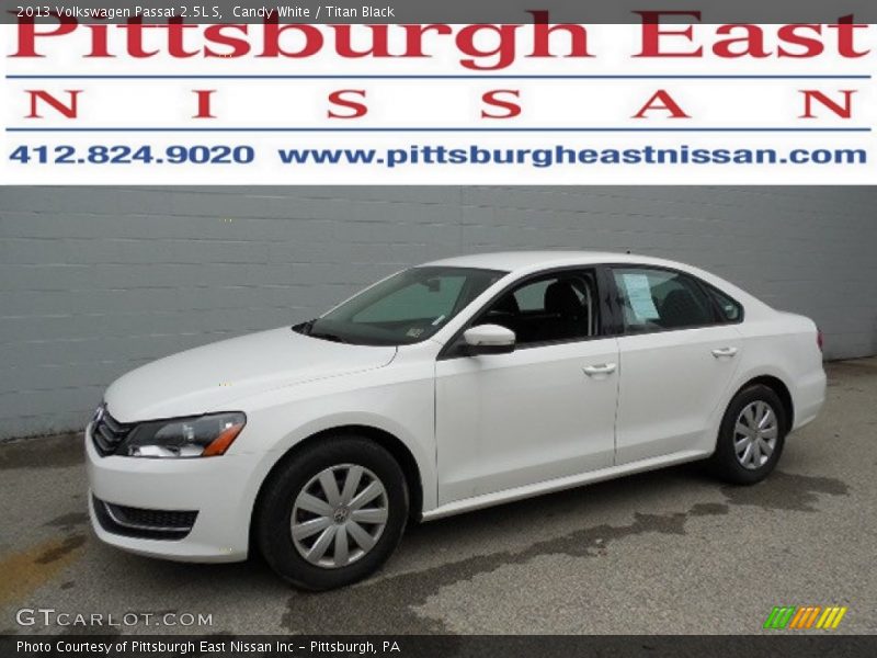 Candy White / Titan Black 2013 Volkswagen Passat 2.5L S