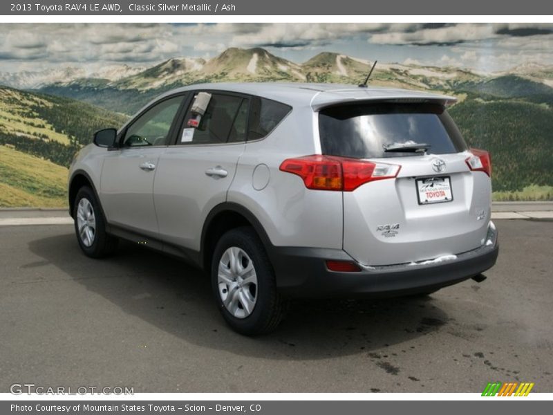 Classic Silver Metallic / Ash 2013 Toyota RAV4 LE AWD
