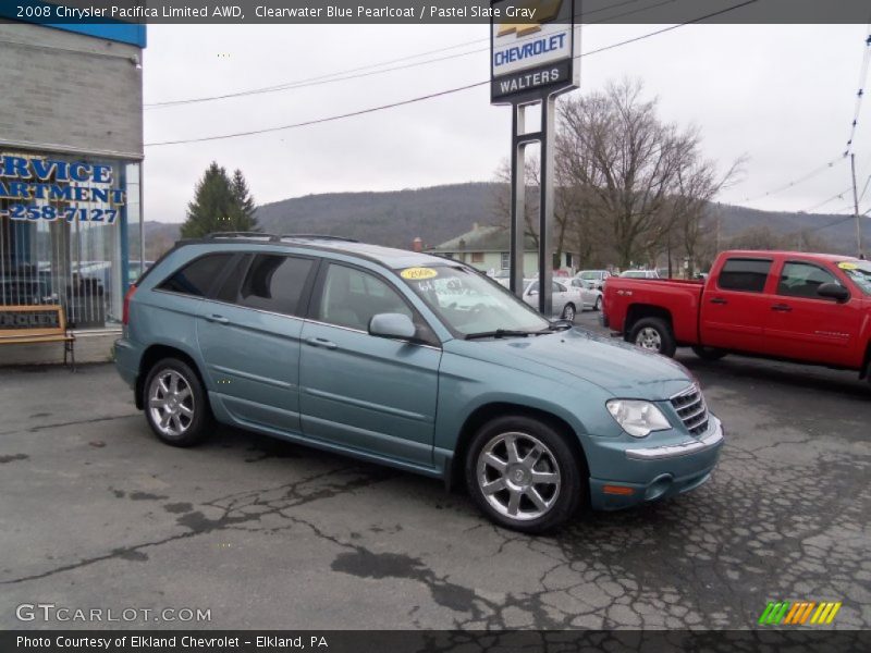 Clearwater Blue Pearlcoat / Pastel Slate Gray 2008 Chrysler Pacifica Limited AWD