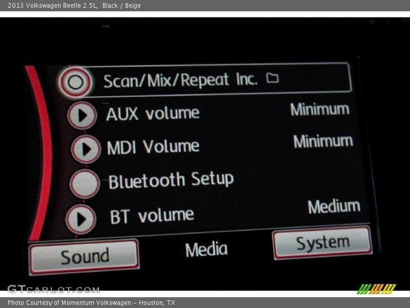 Black / Beige 2013 Volkswagen Beetle 2.5L