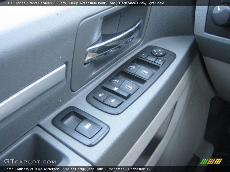 Deep Water Blue Pearl Coat / Dark Slate Gray/Light Shale 2010 Dodge Grand Caravan SE Hero