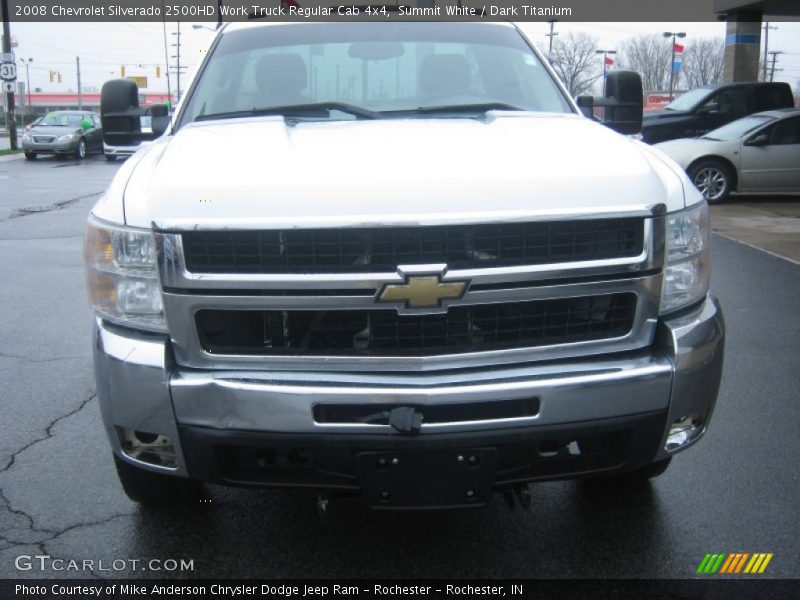 Summit White / Dark Titanium 2008 Chevrolet Silverado 2500HD Work Truck Regular Cab 4x4