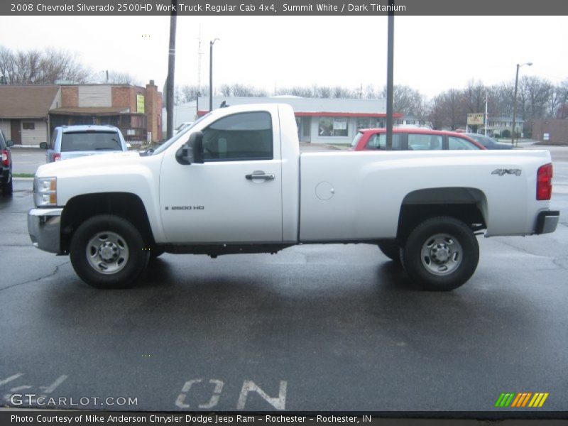 Summit White / Dark Titanium 2008 Chevrolet Silverado 2500HD Work Truck Regular Cab 4x4