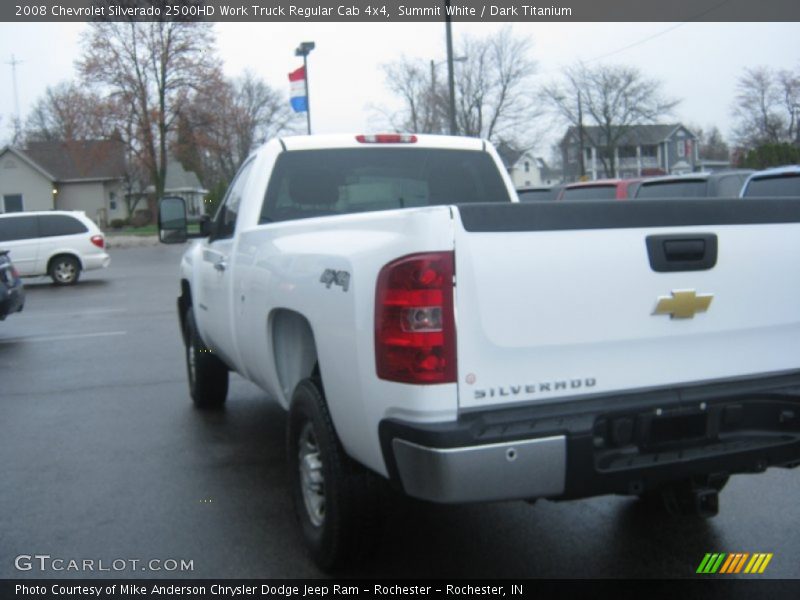 Summit White / Dark Titanium 2008 Chevrolet Silverado 2500HD Work Truck Regular Cab 4x4
