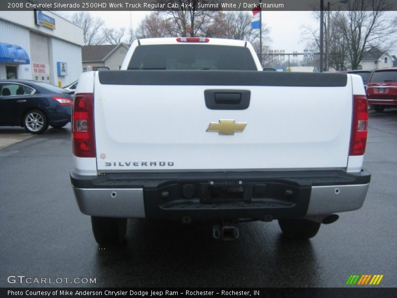Summit White / Dark Titanium 2008 Chevrolet Silverado 2500HD Work Truck Regular Cab 4x4