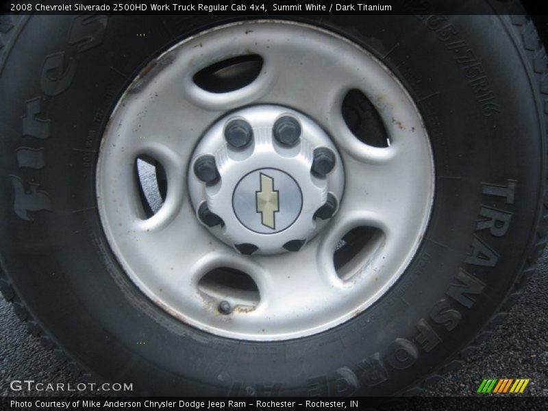 Summit White / Dark Titanium 2008 Chevrolet Silverado 2500HD Work Truck Regular Cab 4x4