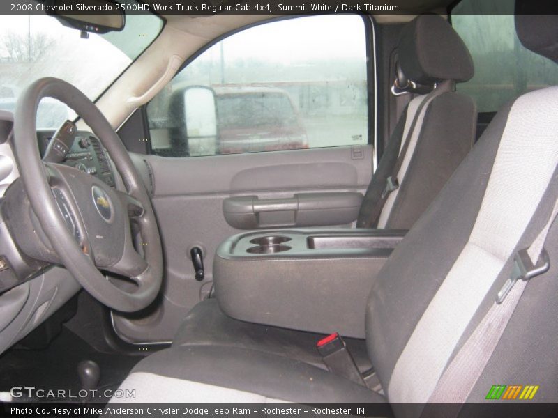 Summit White / Dark Titanium 2008 Chevrolet Silverado 2500HD Work Truck Regular Cab 4x4