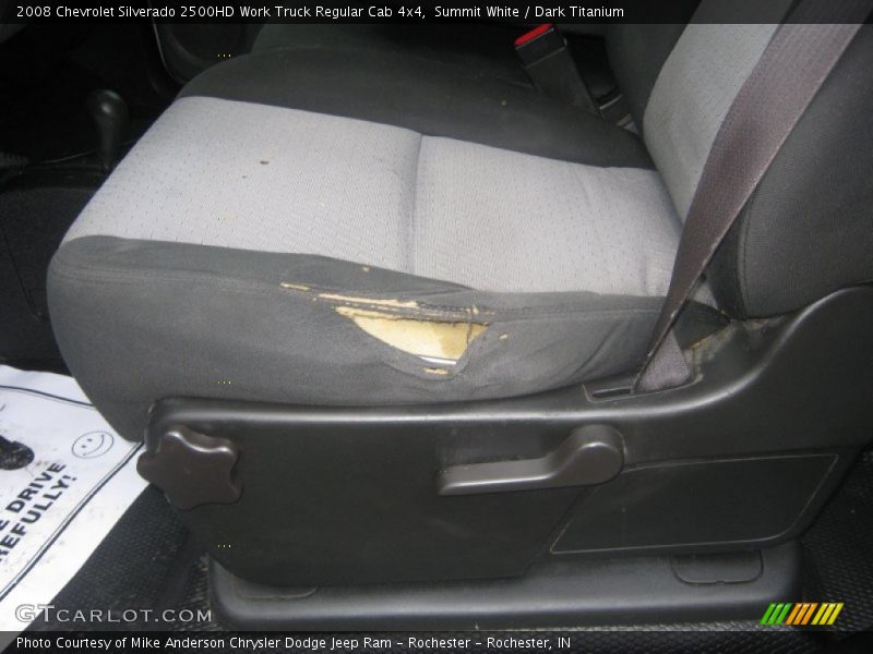 Summit White / Dark Titanium 2008 Chevrolet Silverado 2500HD Work Truck Regular Cab 4x4