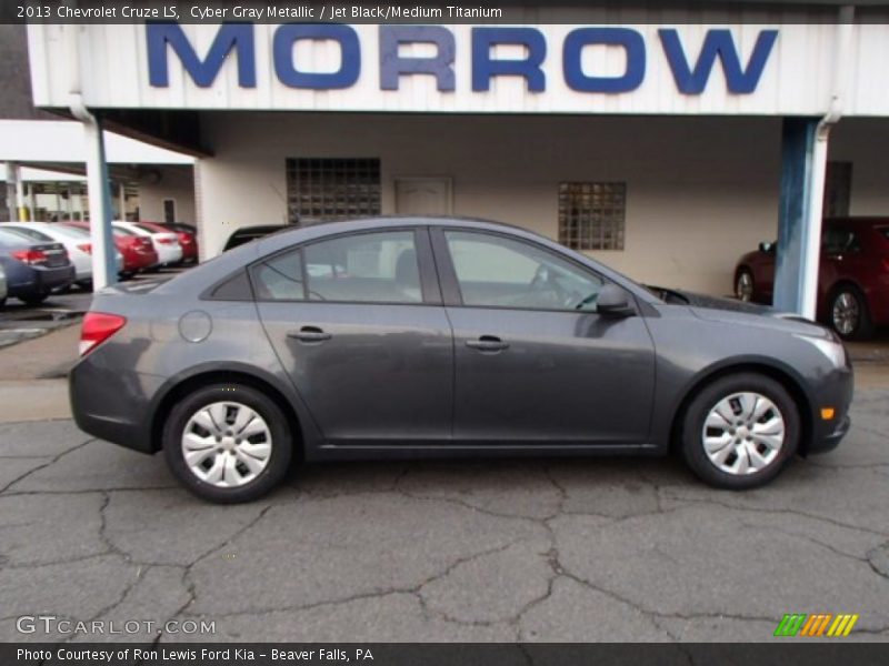 Cyber Gray Metallic / Jet Black/Medium Titanium 2013 Chevrolet Cruze LS