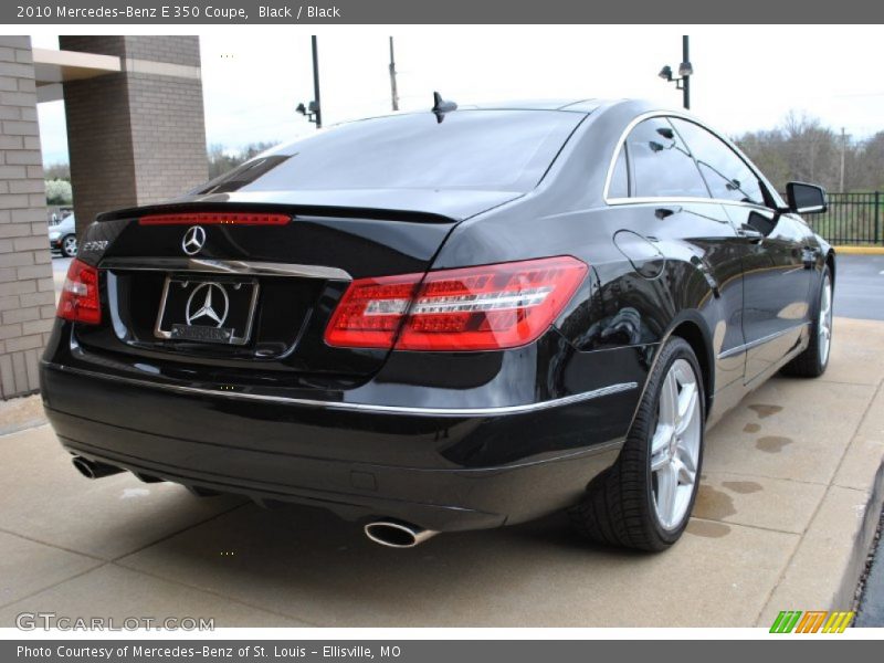 Black / Black 2010 Mercedes-Benz E 350 Coupe