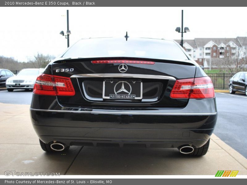 Black / Black 2010 Mercedes-Benz E 350 Coupe