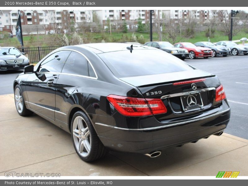 Black / Black 2010 Mercedes-Benz E 350 Coupe