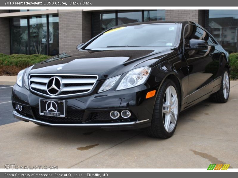 Black / Black 2010 Mercedes-Benz E 350 Coupe