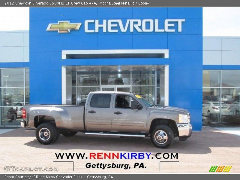 Mocha Steel Metallic / Ebony 2012 Chevrolet Silverado 3500HD LT Crew Cab 4x4