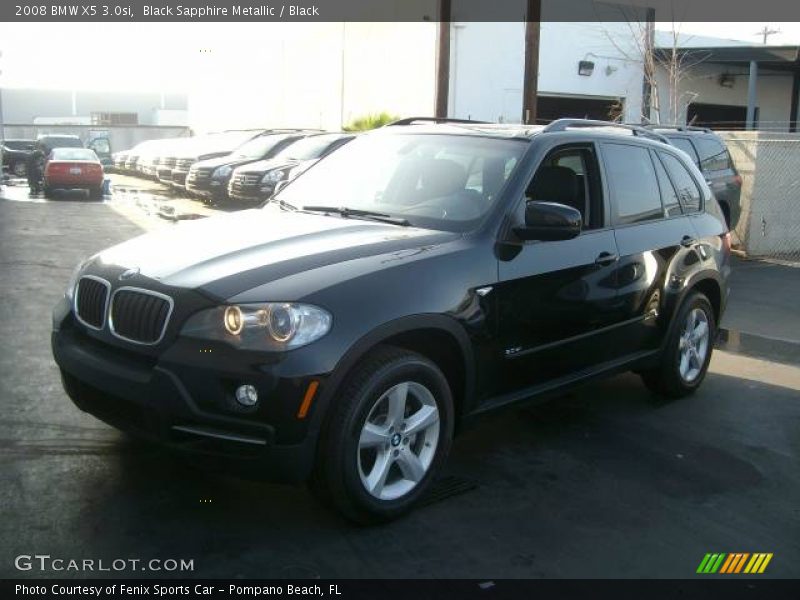 Black Sapphire Metallic / Black 2008 BMW X5 3.0si