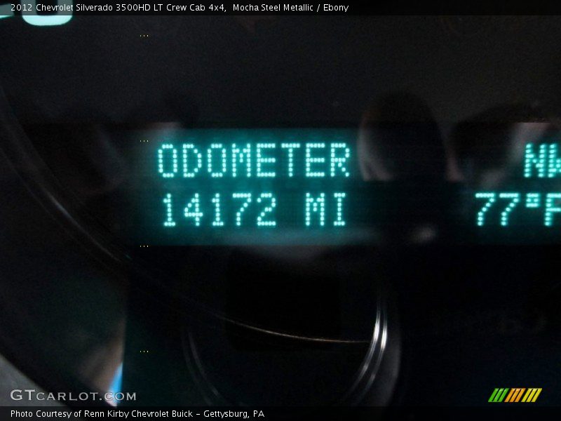 Mocha Steel Metallic / Ebony 2012 Chevrolet Silverado 3500HD LT Crew Cab 4x4