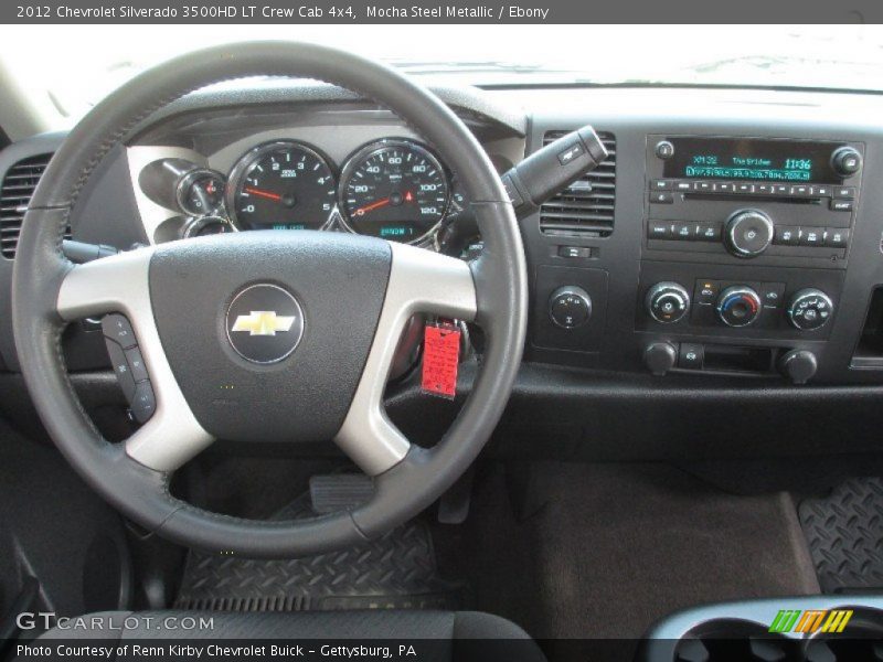Mocha Steel Metallic / Ebony 2012 Chevrolet Silverado 3500HD LT Crew Cab 4x4