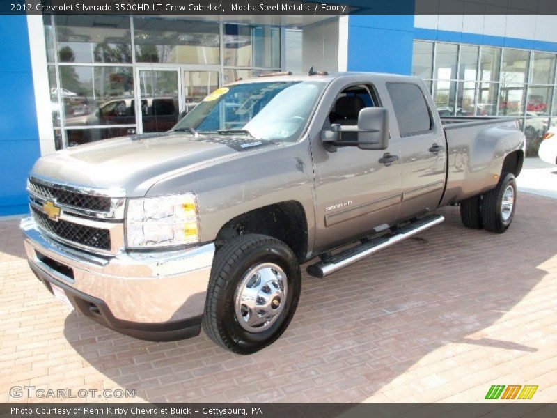 Mocha Steel Metallic / Ebony 2012 Chevrolet Silverado 3500HD LT Crew Cab 4x4