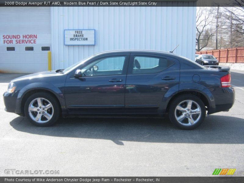 Modern Blue Pearl / Dark Slate Gray/Light Slate Gray 2008 Dodge Avenger R/T AWD