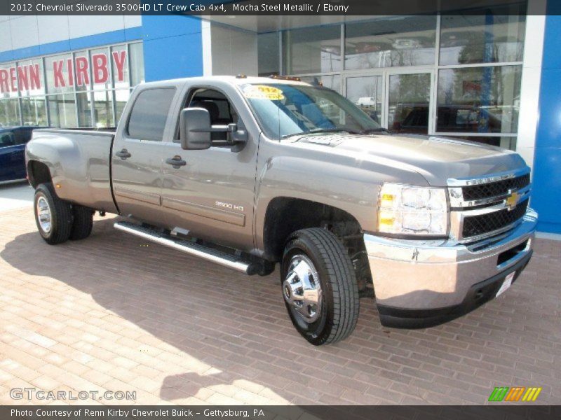 Mocha Steel Metallic / Ebony 2012 Chevrolet Silverado 3500HD LT Crew Cab 4x4